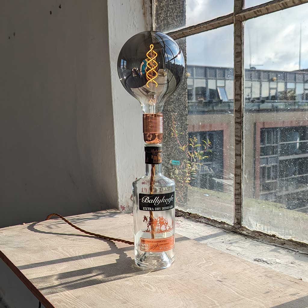 Ballykeefe Gin Bottle Lamp