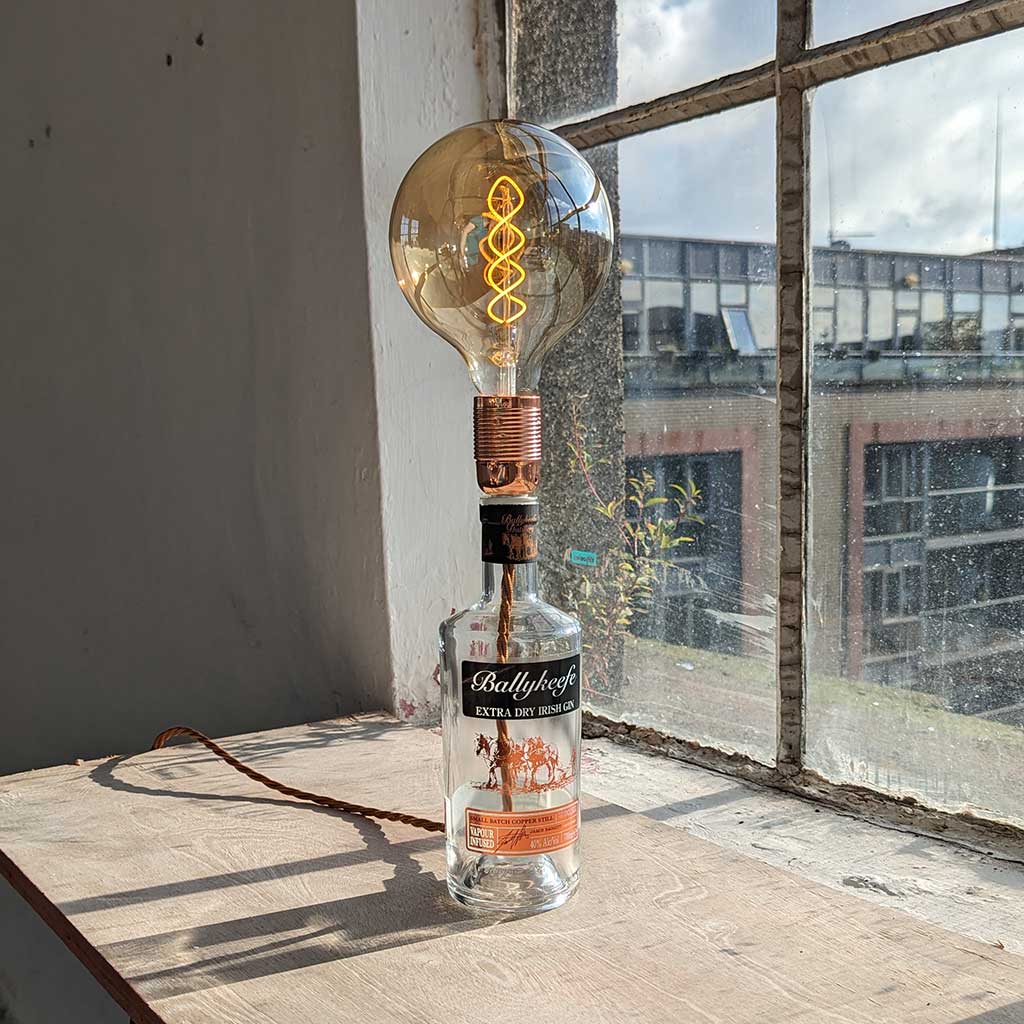 Ballykeefe Gin Bottle Lamp