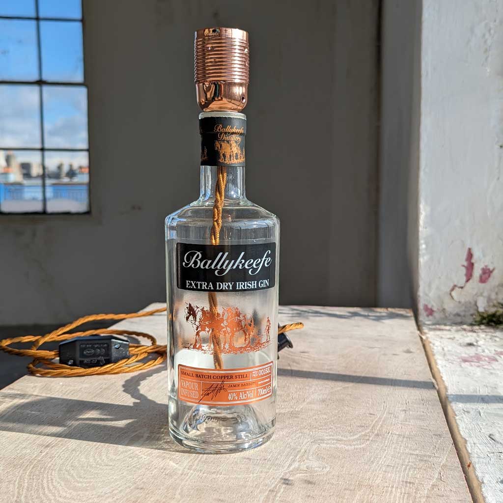 Ballykeefe Gin Bottle Lamp
