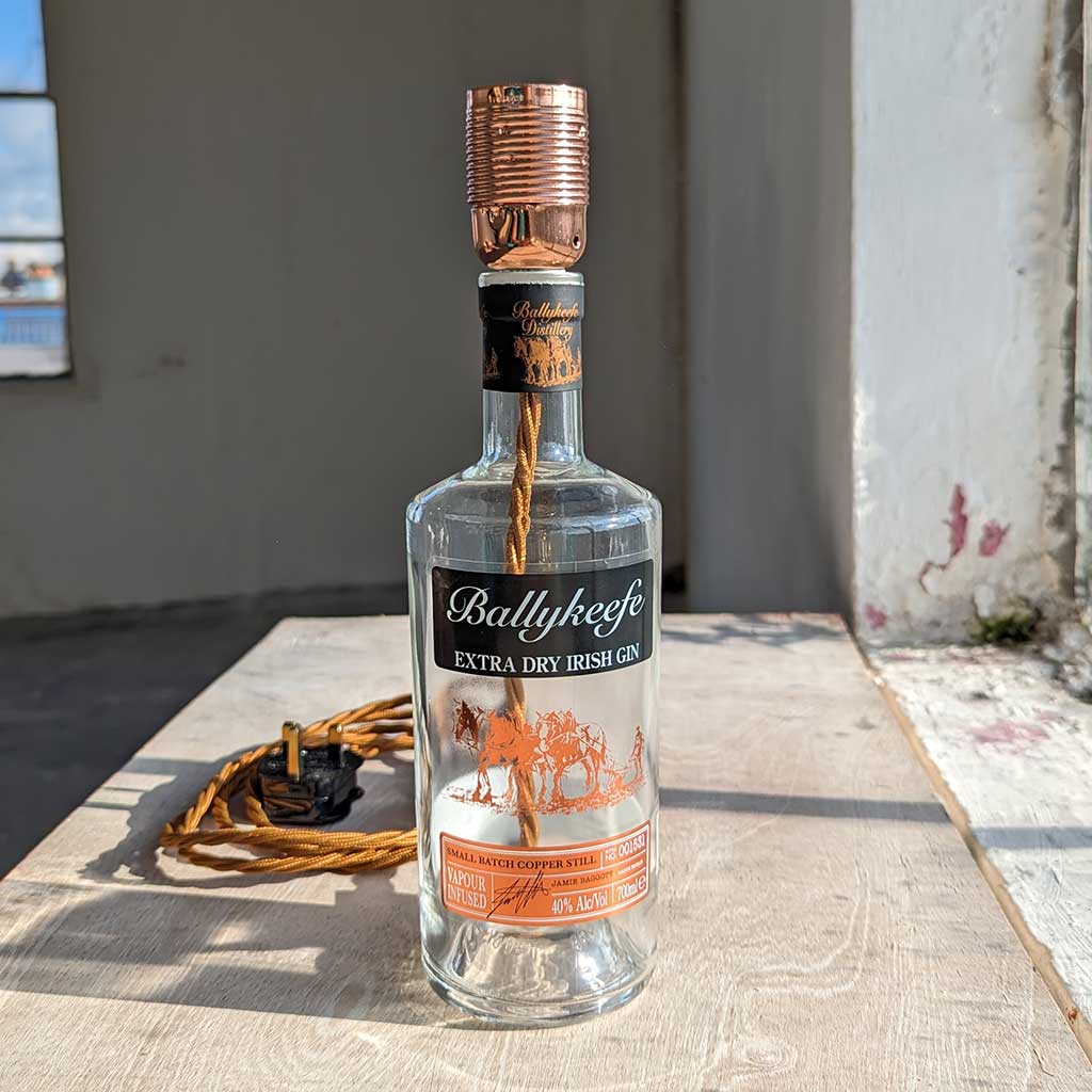 Ballykeefe Gin Bottle Lamp