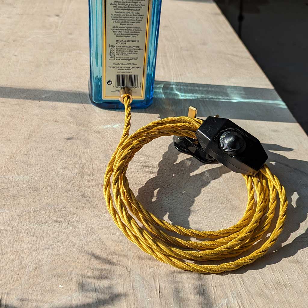 Bombay Saphire Gin Bottle Lamp