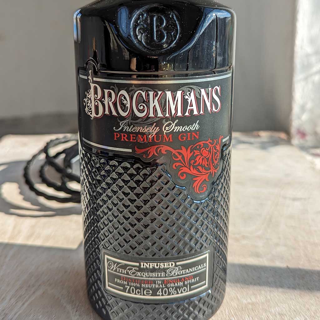 Brockmans Gin Bottle Lamp