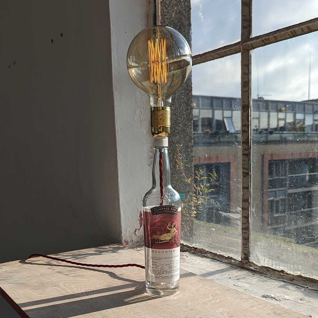 Compass Box Hedonism² whisky Bottle Lamp