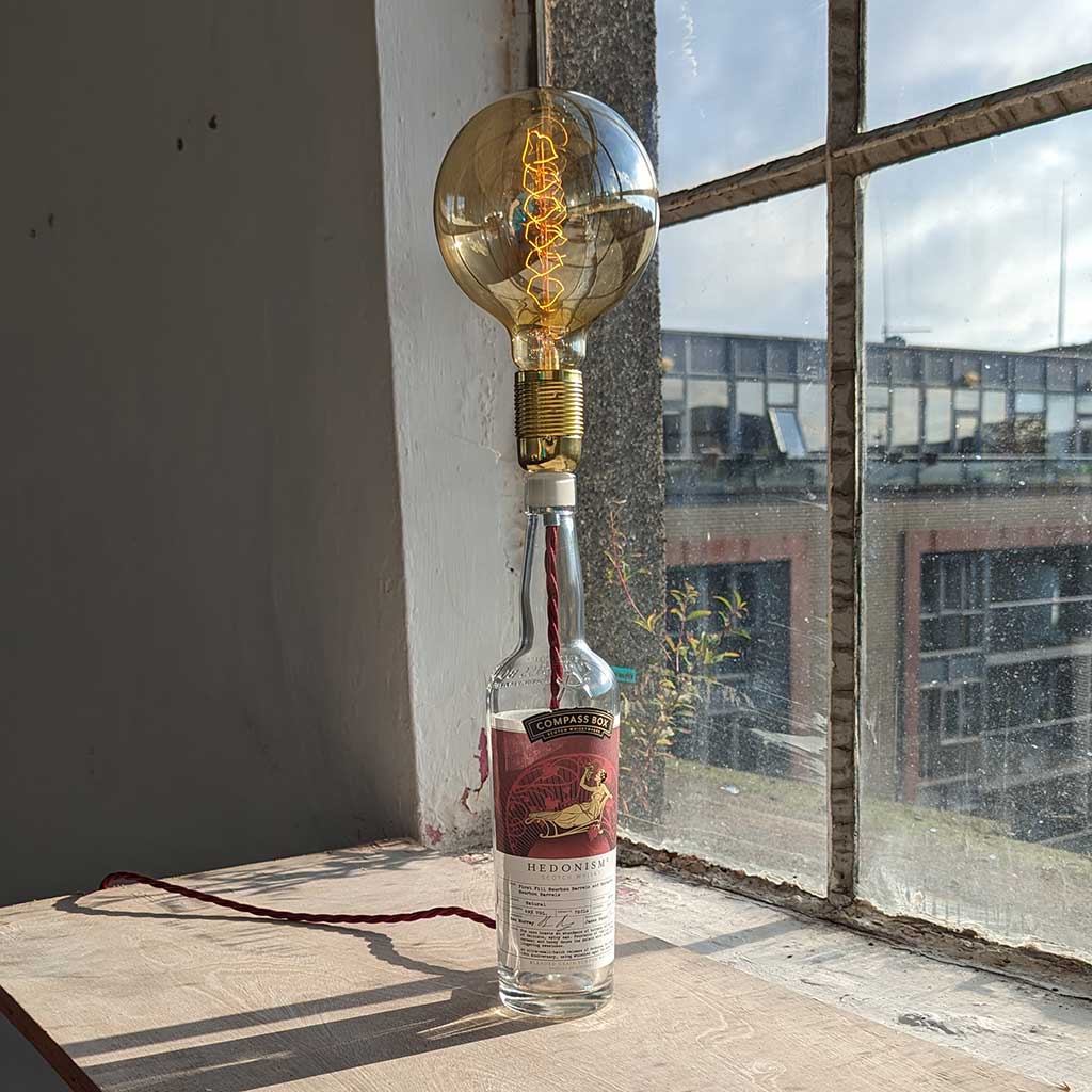 Compass Box Hedonism² whisky Bottle Lamp