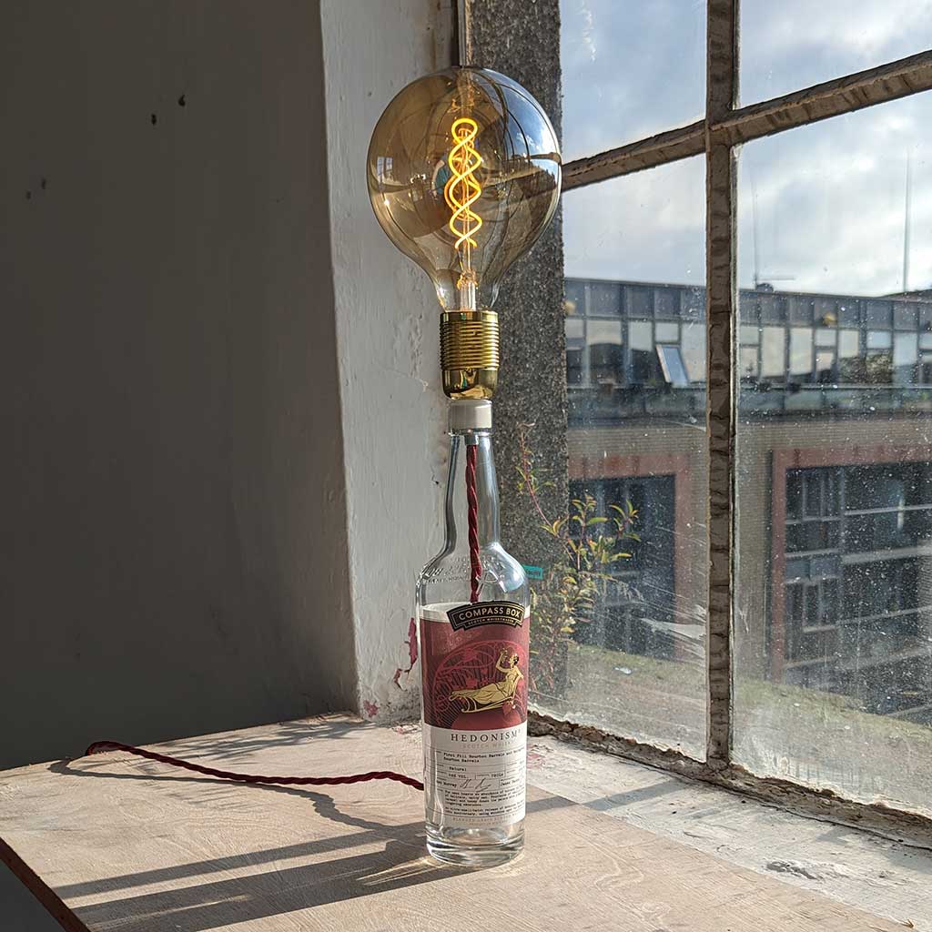 Compass Box Hedonism² whisky Bottle Lamp