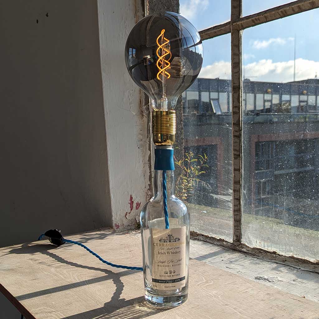 Curraghmore Irish Whiskey Bottle Lamp