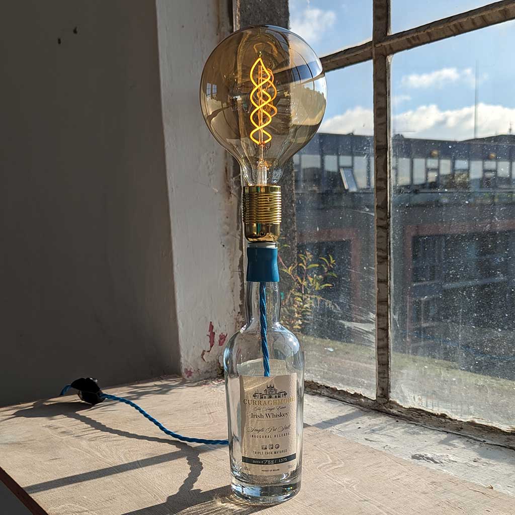 Curraghmore Irish Whiskey Bottle Lamp