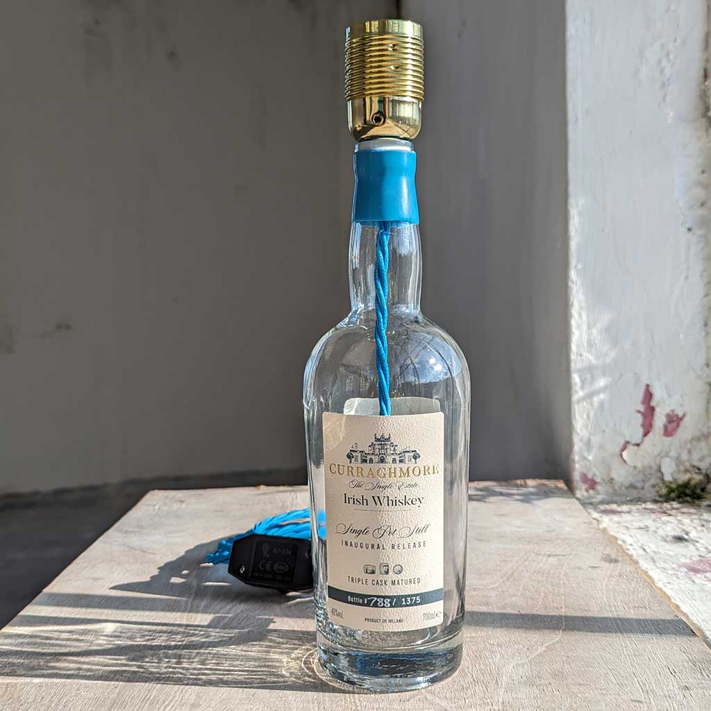 Curraghmore Irish Whiskey Bottle Lamp