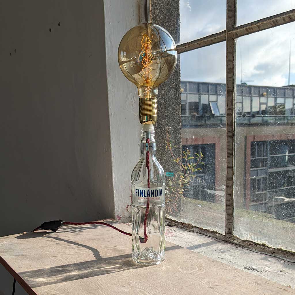 Finlandia Vodka Bottle Lamp