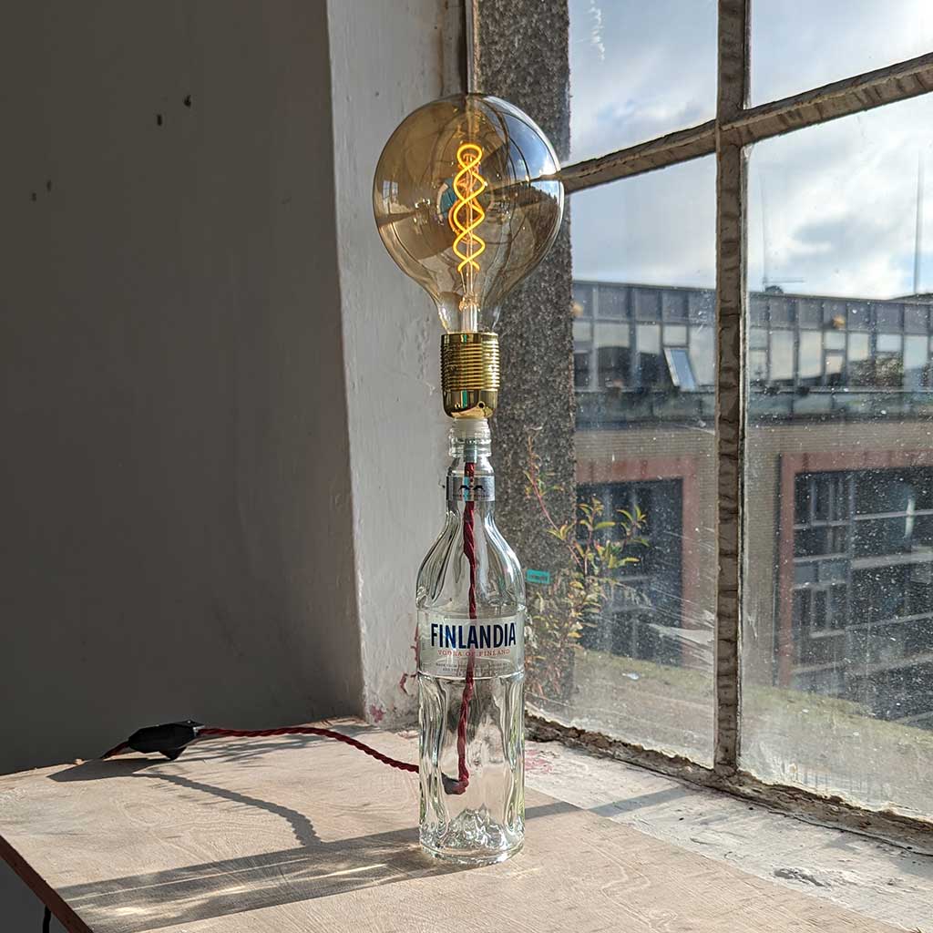 Finlandia Vodka Bottle Lamp