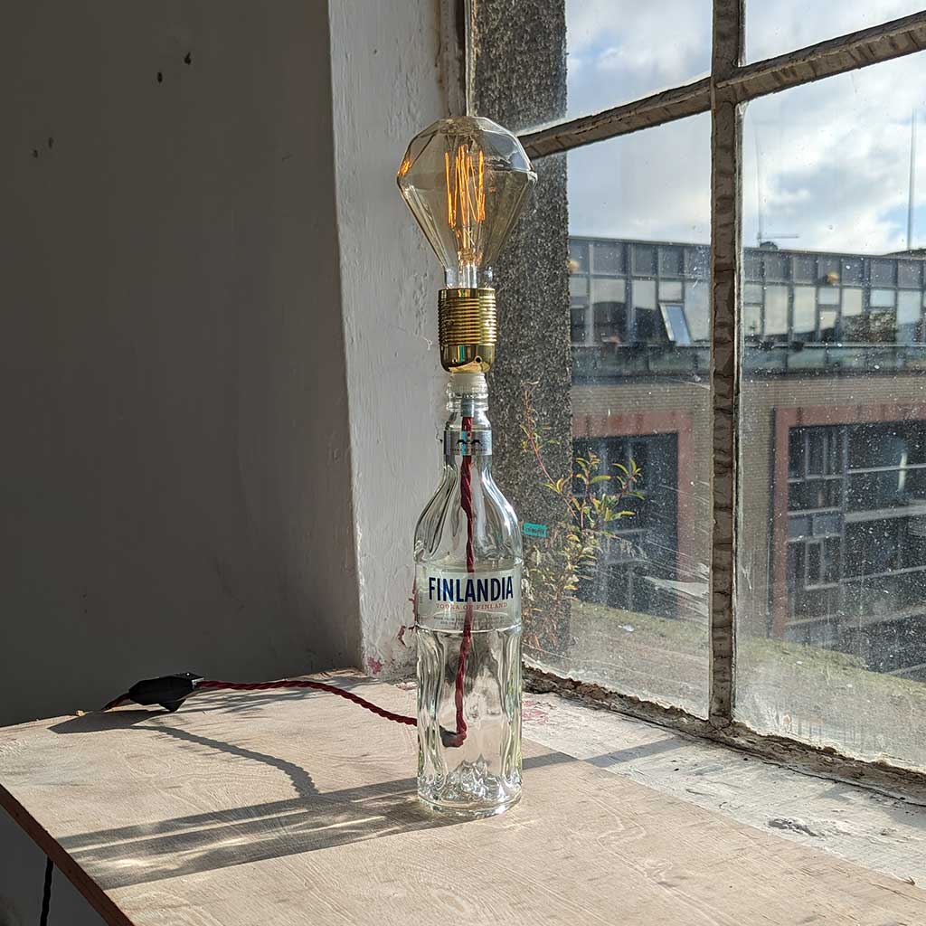 Finlandia Vodka Bottle Lamp