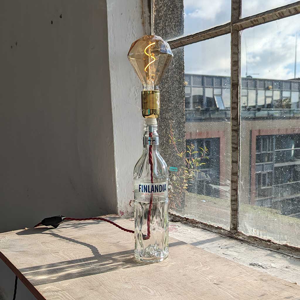 Finlandia Vodka Bottle Lamp