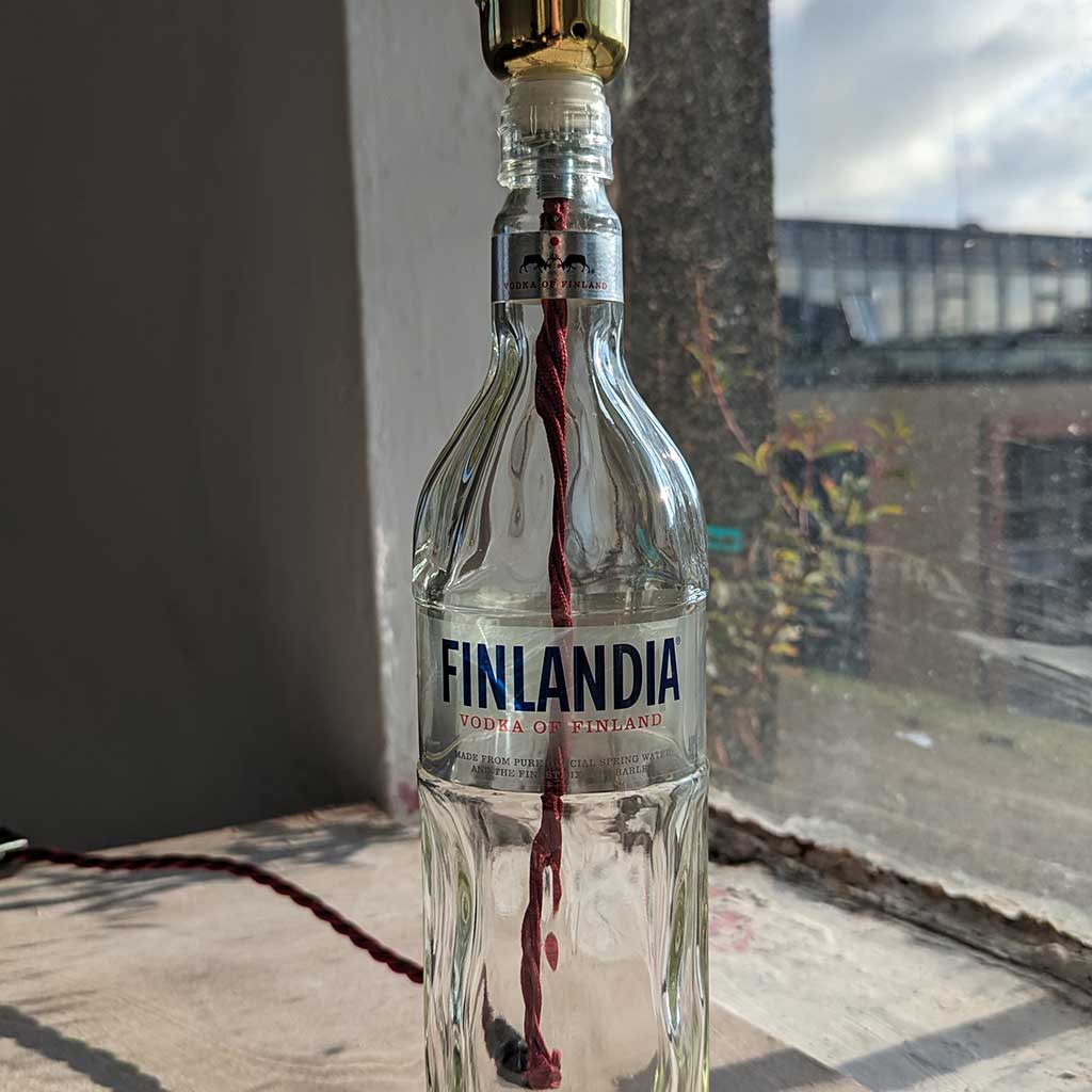Finlandia Vodka Bottle Lamp