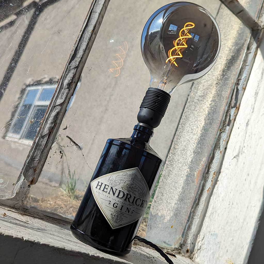 Hendrick's Gin Bottle Lamp