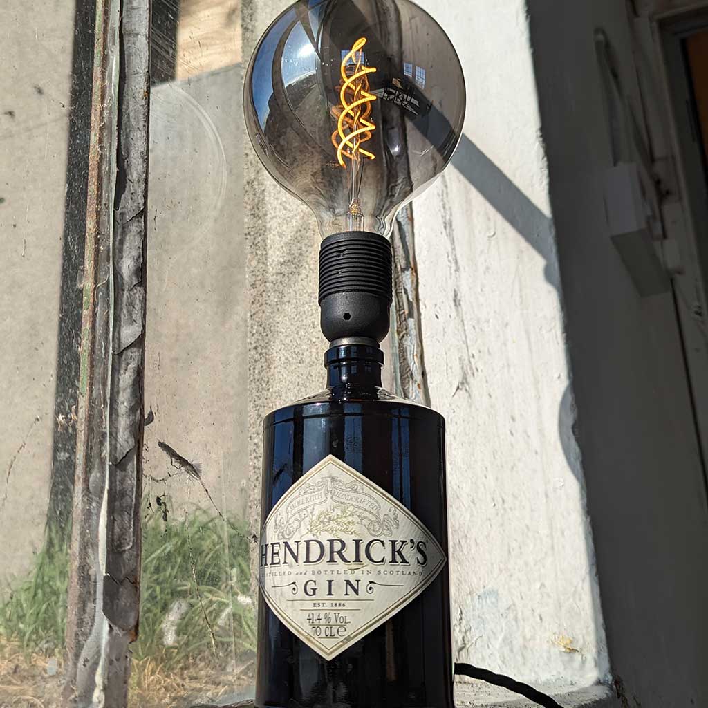 Hendrick's Gin Bottle Lamp