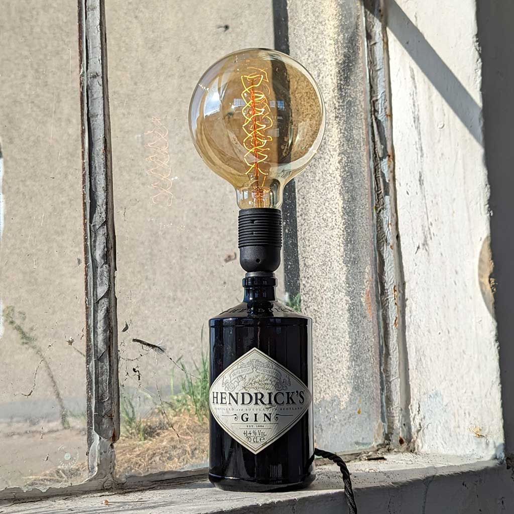 Hendrick's Gin Bottle Lamp