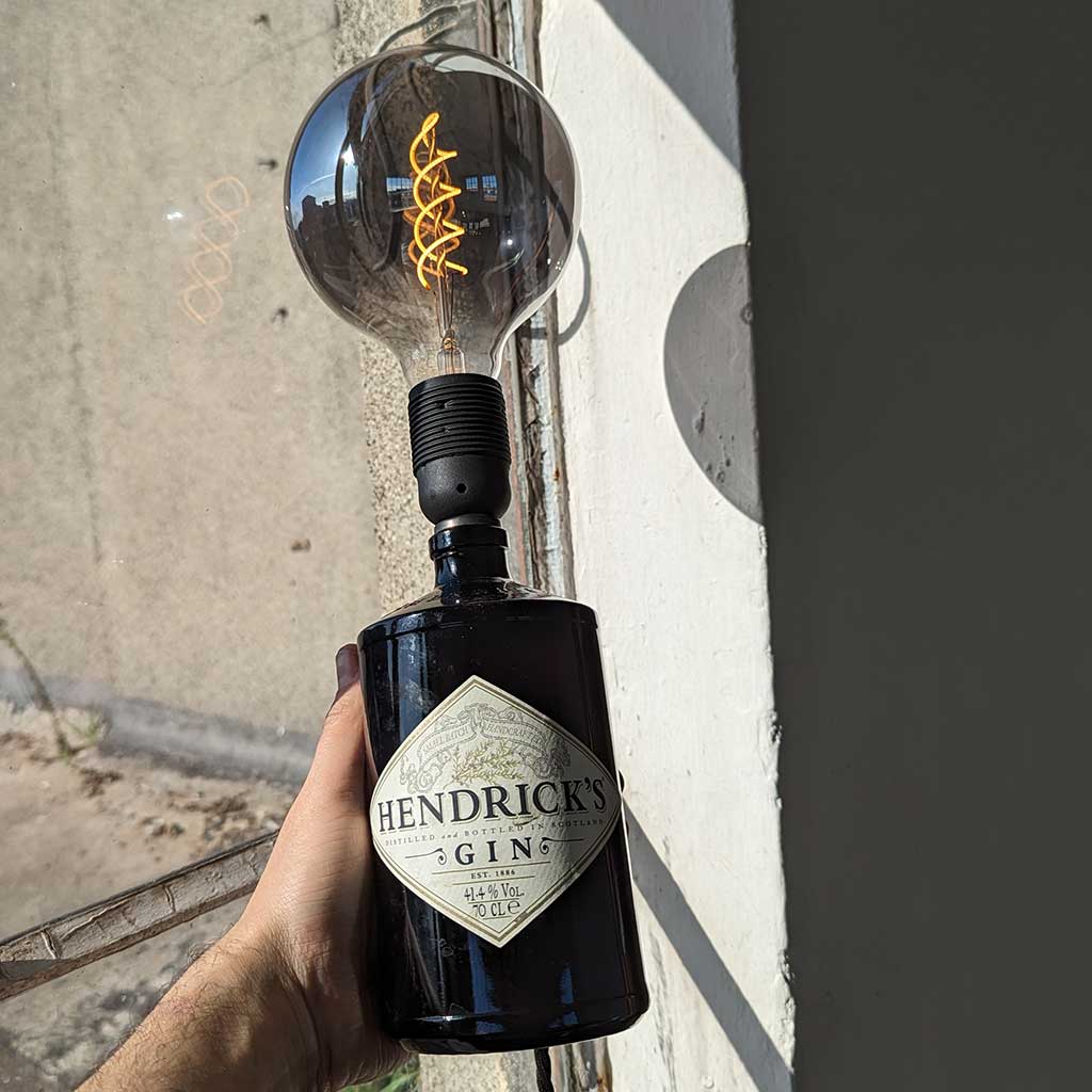 Hendrick's Gin Bottle Lamp