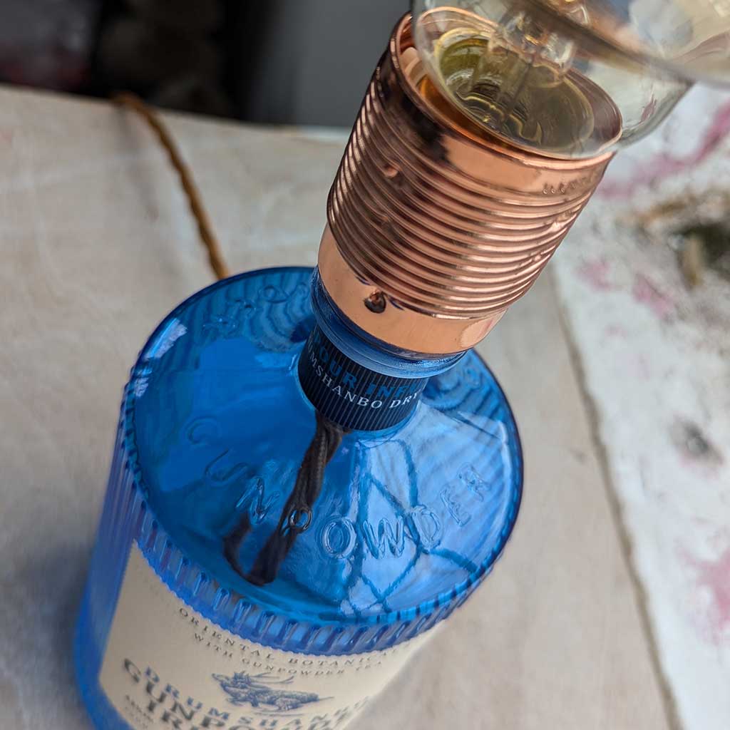 Drumshanbo Gunpowder Gin Bottle Lamp