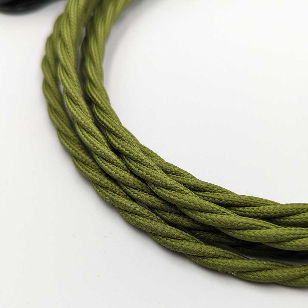 Bottle Lamp Making Kit - Sage Green Cable