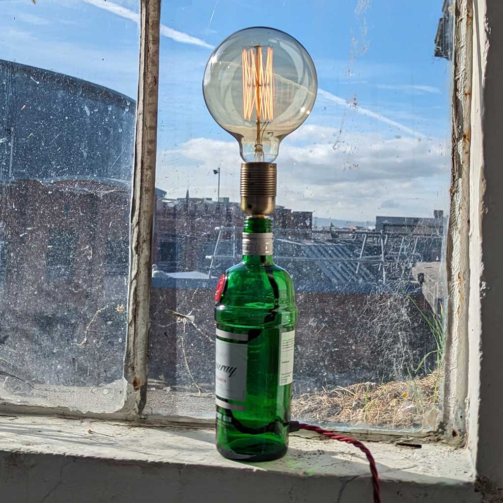 Tanqueary Gin Bottle Lamp