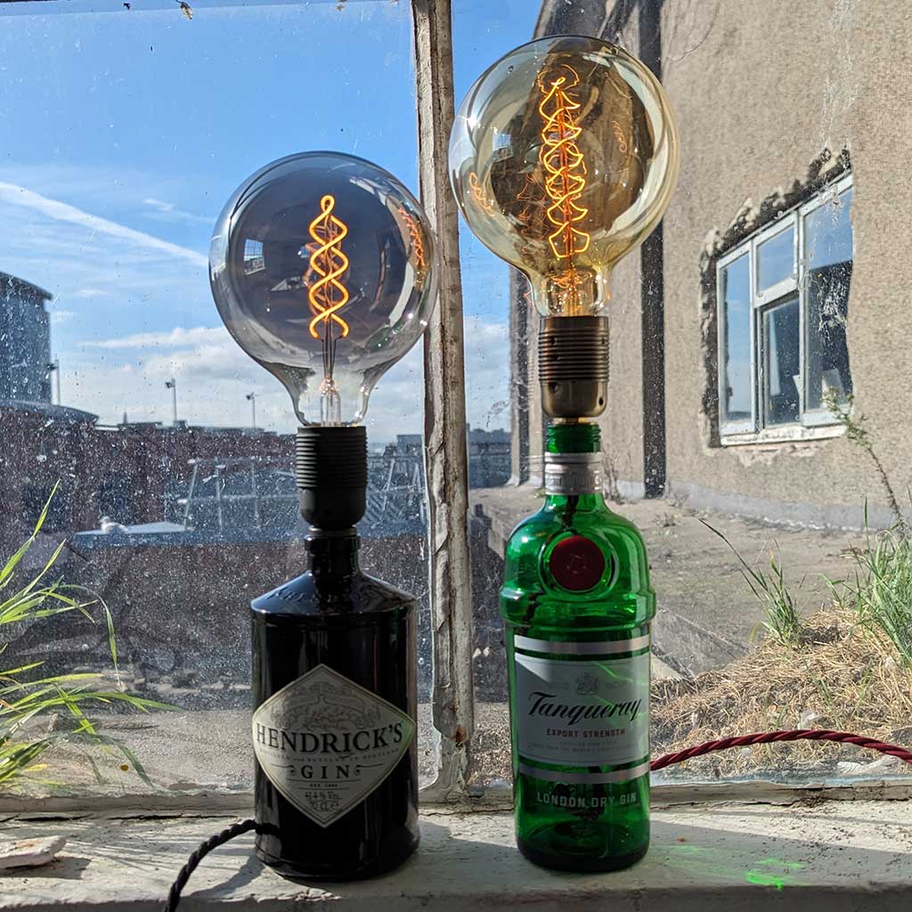 Tanqueary Gin Bottle Lamp