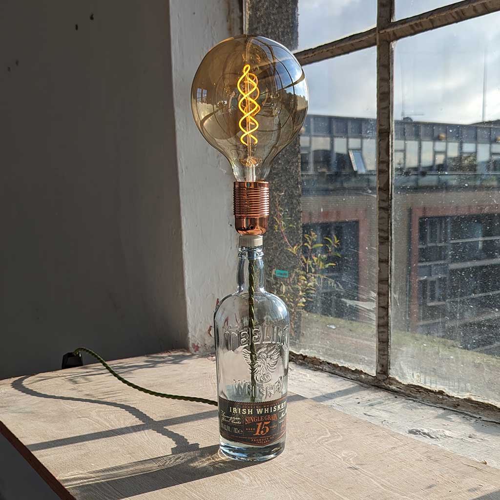 Teeling Irish Whiskey Bottle Lamp