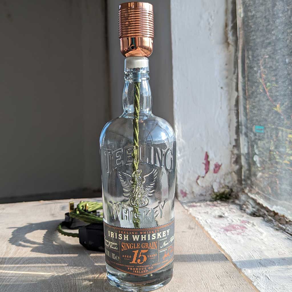 Teeling Irish Whiskey Bottle Lamp