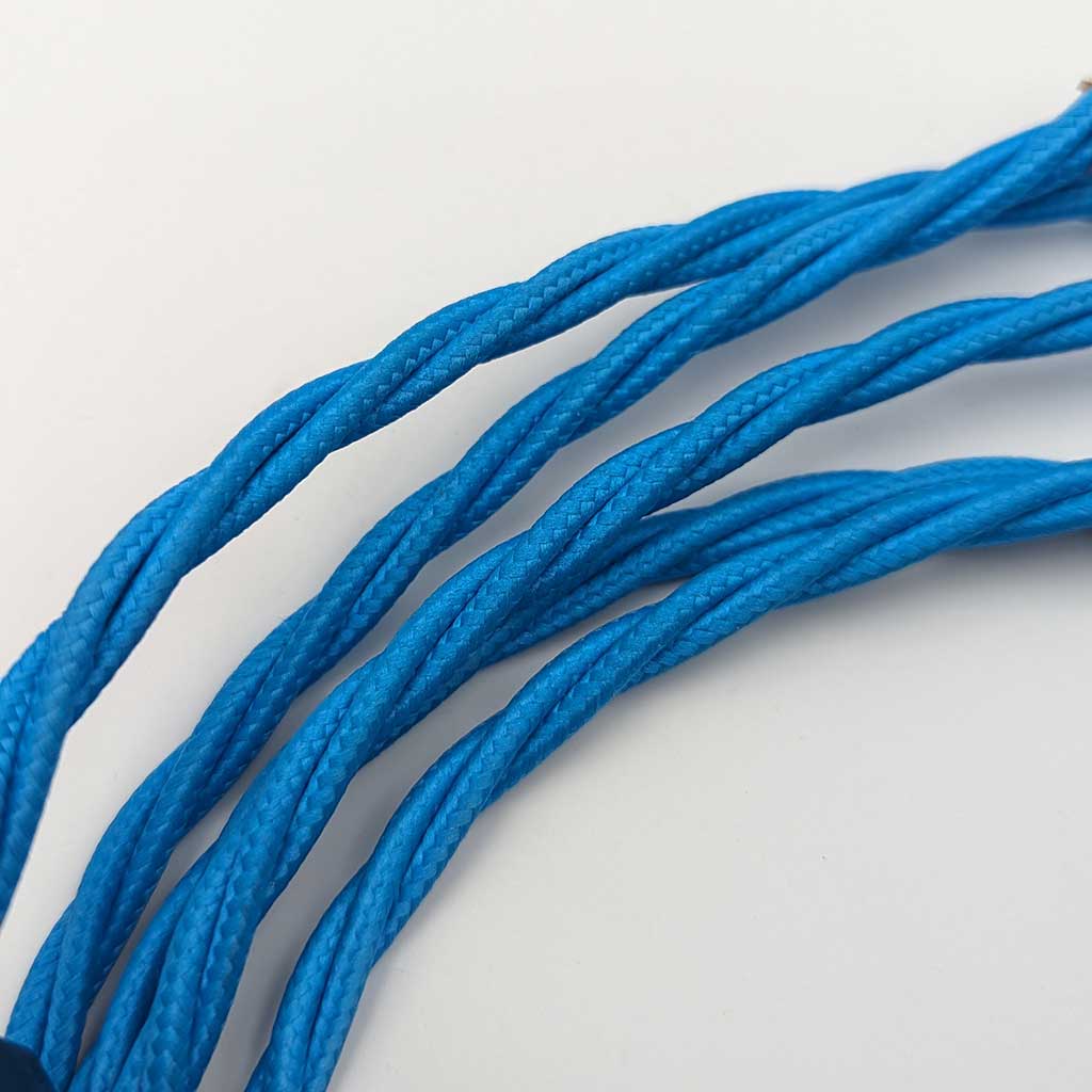 Bottle Lamp Making Kit - Turqoise Cable