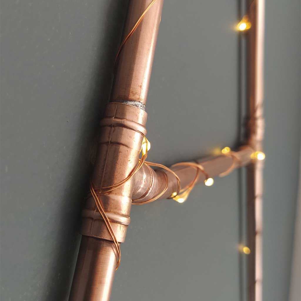 Copper Letter A handmade of recycled components by Emmet Bosonnet of Kopper Kreation in Dublin Ireland