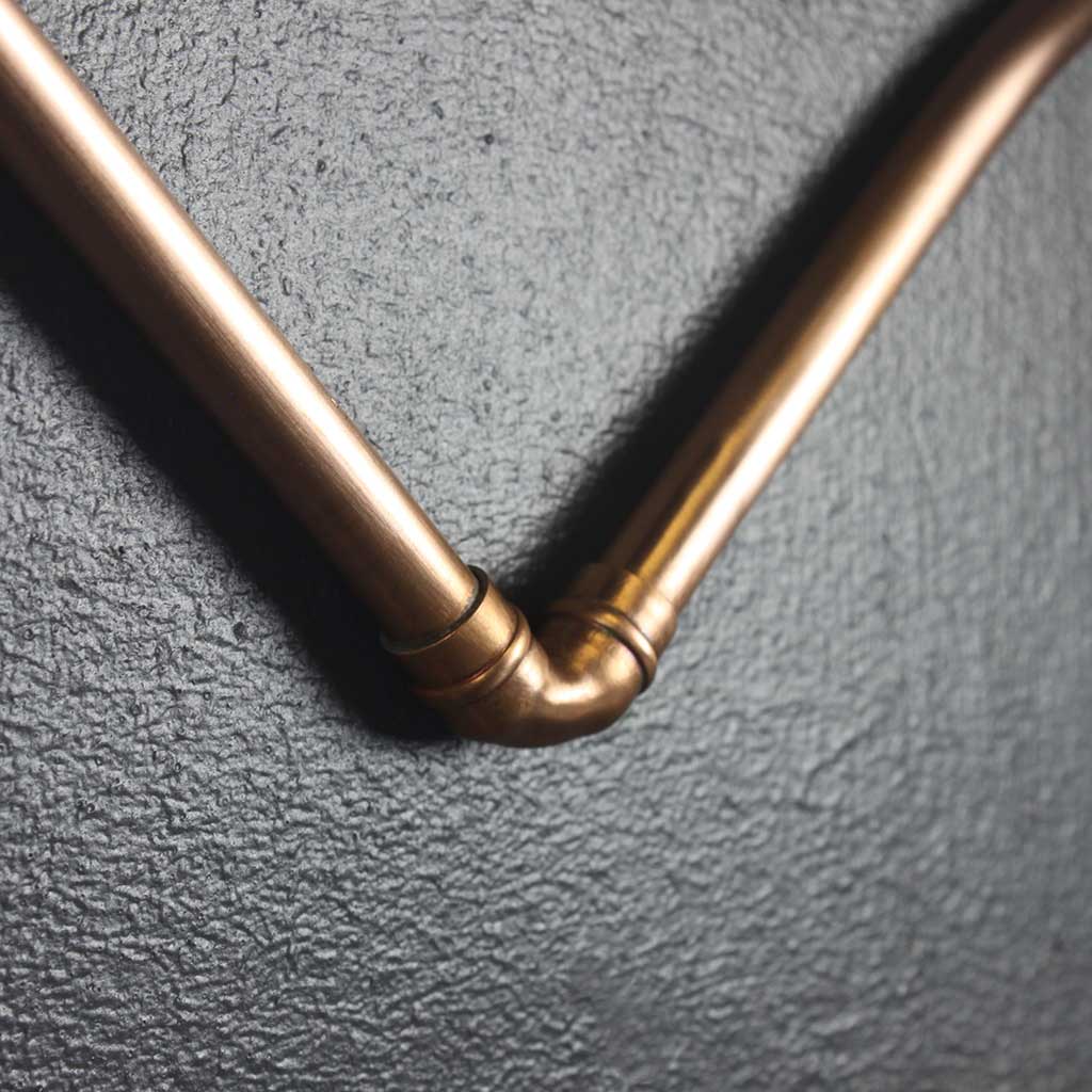 Copper Love Heart handmade of recycled components by Emmet Bosonnet of Kopper Kreation in Dublin Ireland