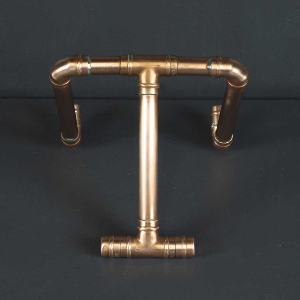 Copper iPad Stand handmade of recycled components by Emmet Bosonnet of Kopper Kreation in Dublin Ireland