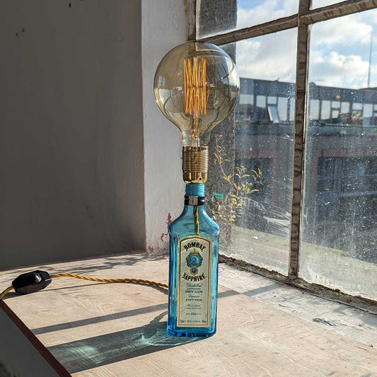 Bombay Saphire Gin Bottle Lamp