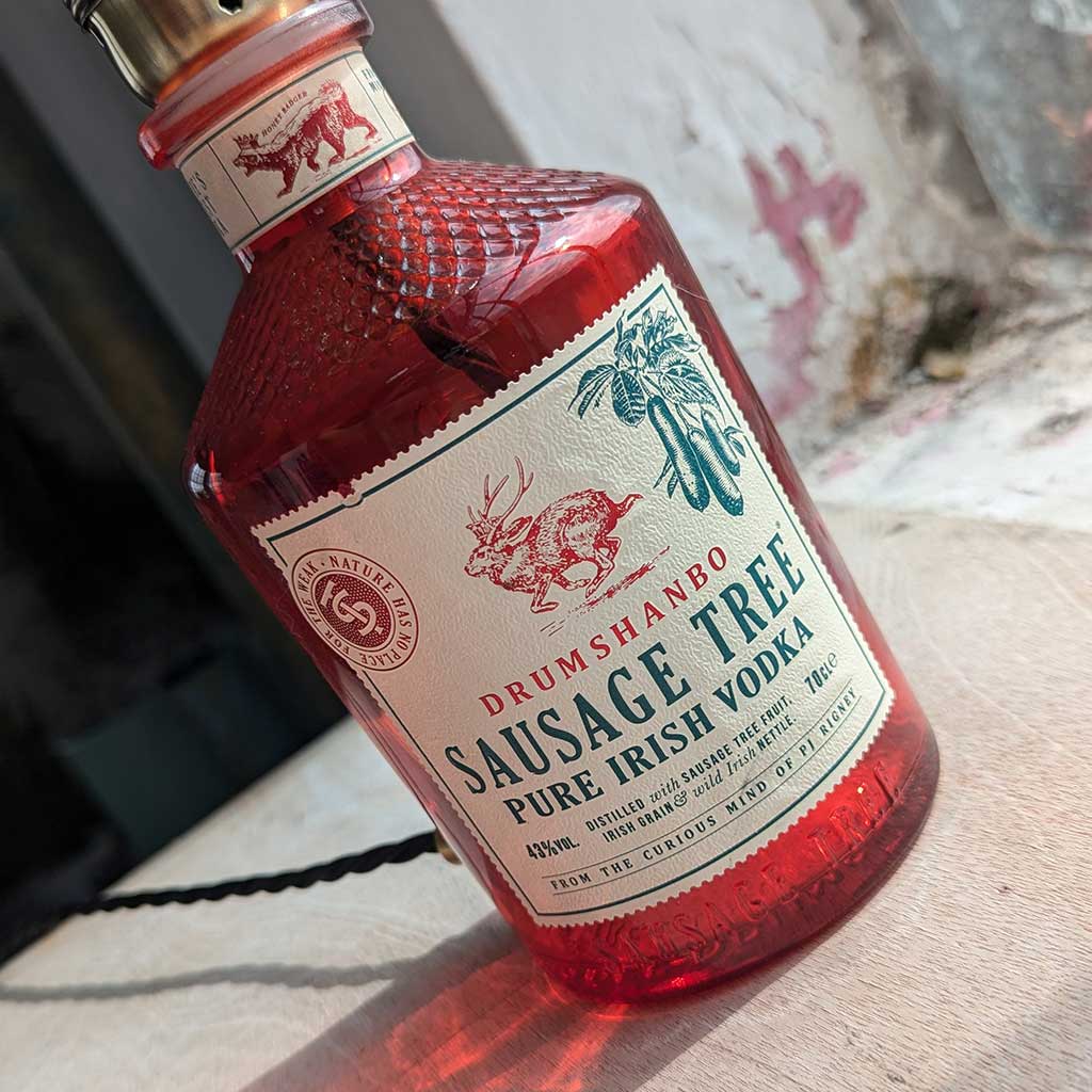 Drumshanbo Sausage Tree Vodka Bottle Lamp