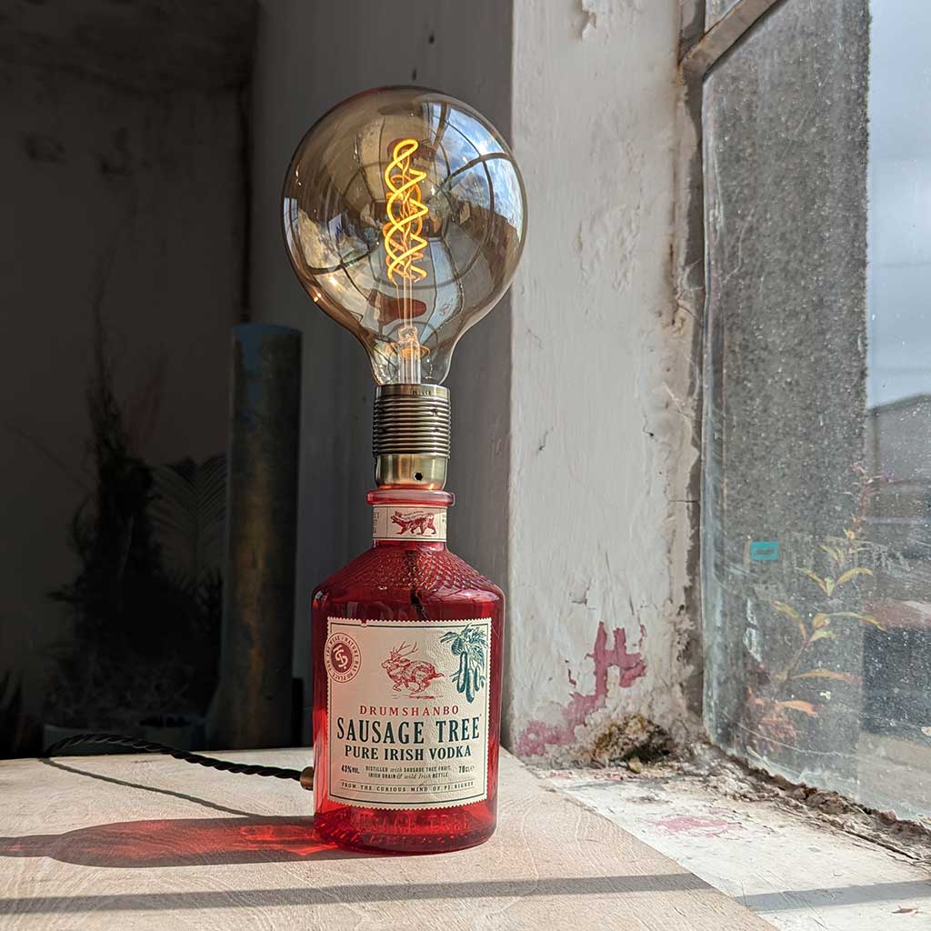 Drumshanbo Sausage Tree Vodka Bottle Lamp