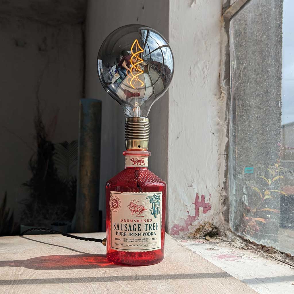 Drumshanbo Sausage Tree Vodka Bottle Lamp