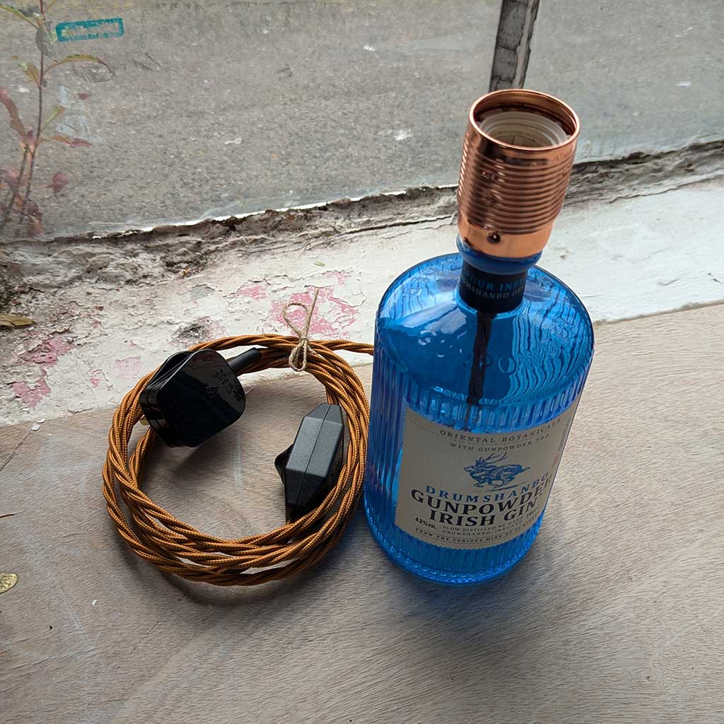 Drumshanbo Gunpowder Gin Bottle Lamp