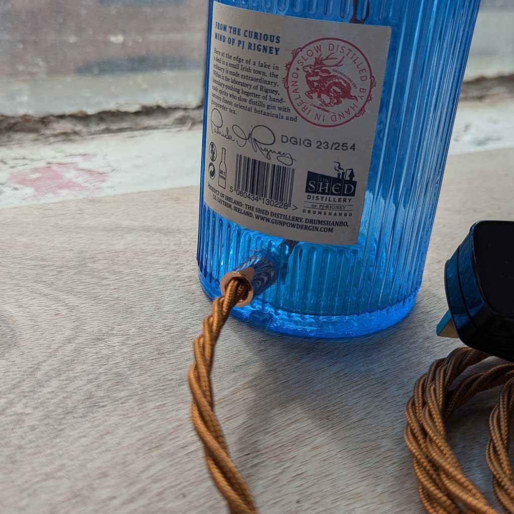 Drumshanbo Gunpowder Gin Bottle Lamp