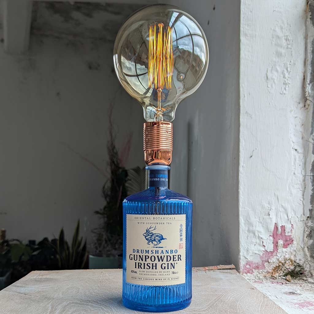 Drumshanbo Gunpowder Gin Bottle Lamp