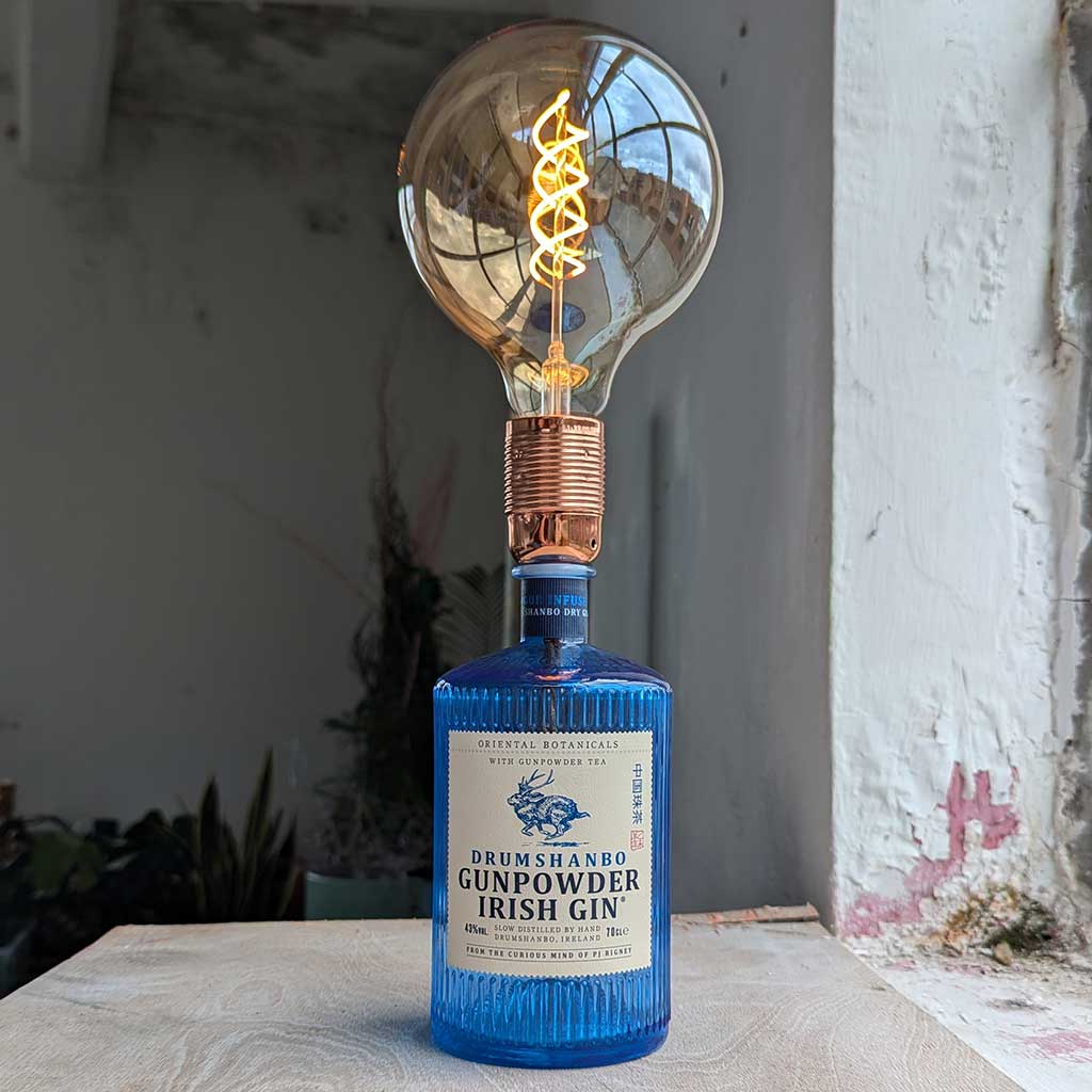 Drumshanbo Gunpowder Gin Bottle Lamp