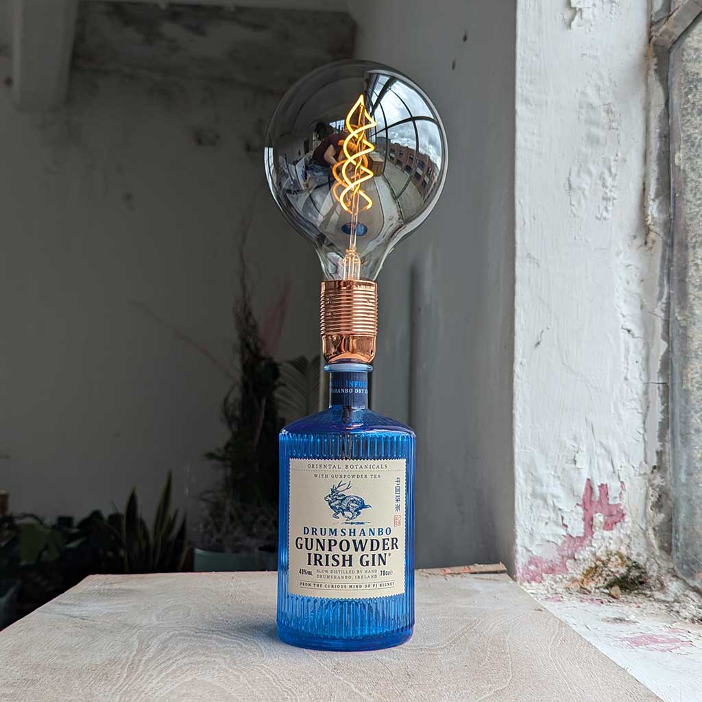 Drumshanbo Gunpowder Gin Bottle Lamp