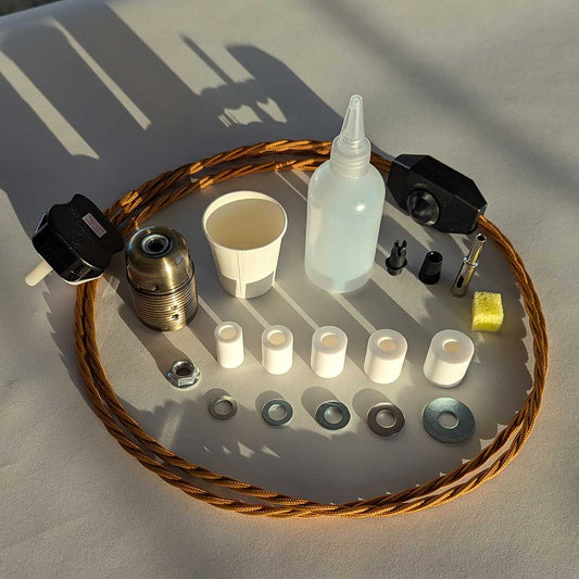 Bottle Lamp Making Kit 2.0 with Large Incandescent Bulb