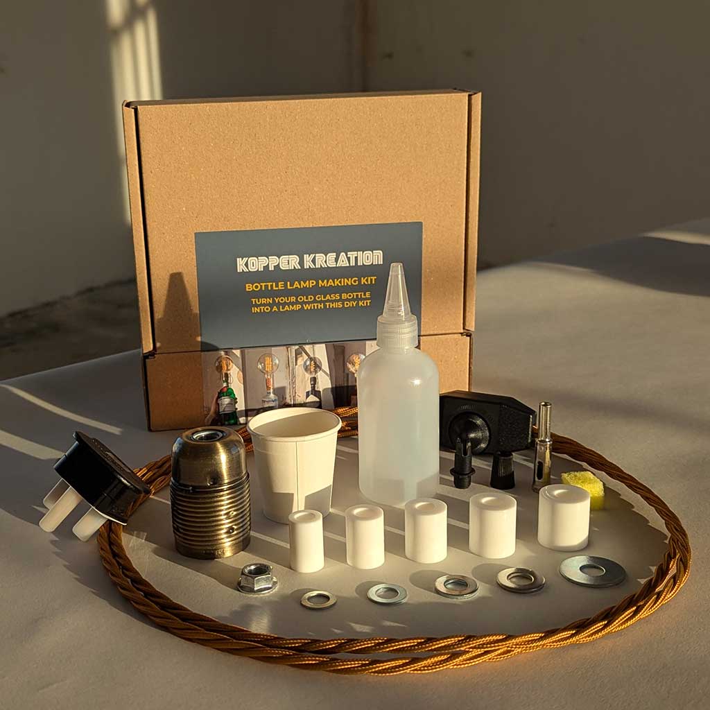 Bottle Lamp Kit 2.0 with Large LED Bulb