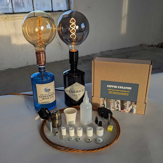 Bottle Lamp Kit 2.0 with Large LED Bulb
