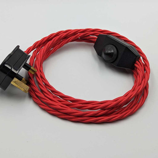 Bottle Lamp Making Kit - Red Cable