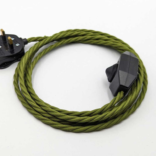 Bottle Lamp Making Kit - Sage Green Cable