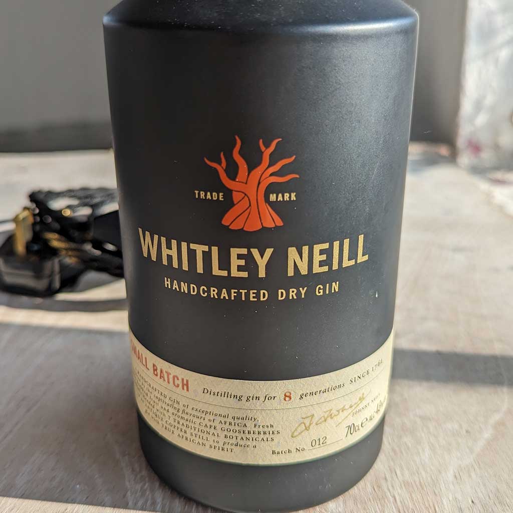 Whitley Neill Gin Bottle Lamp
