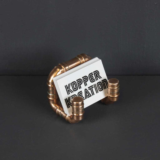 Copper Business Card Holder handmade of recycled components by Emmet Bosonnet of Kopper Kreation in Dublin Ireland