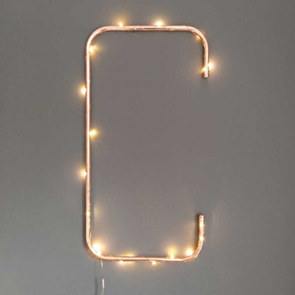 Copper Letter C handmade of recycled components by Emmet Bosonnet of Kopper Kreation in Dublin Ireland