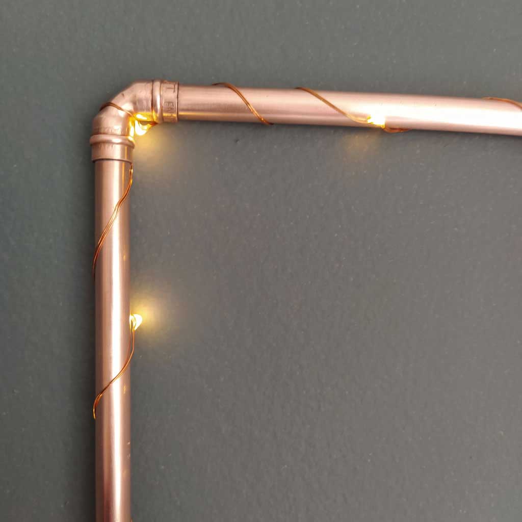 Copper Letter D handmade of recycled components by Emmet Bosonnet of Kopper Kreation in Dublin Ireland