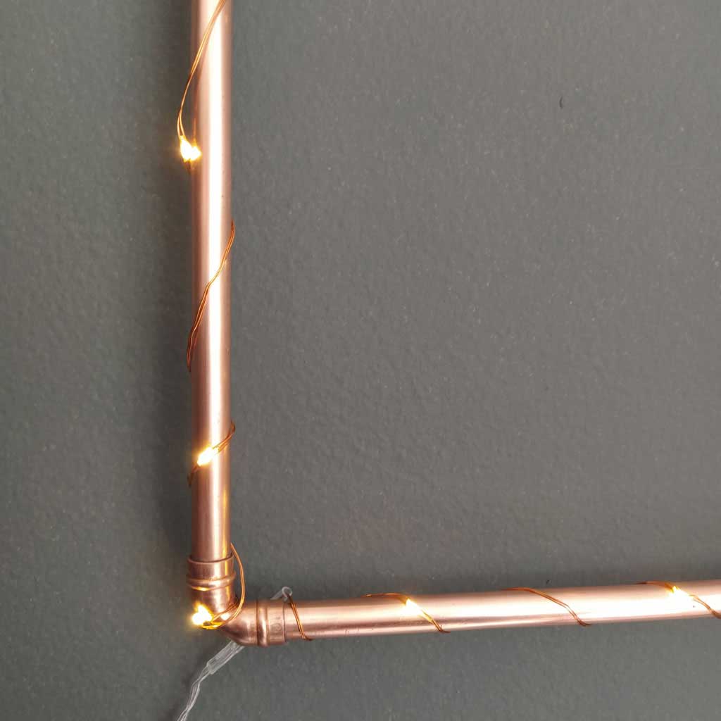 Copper Letter D handmade of recycled components by Emmet Bosonnet of Kopper Kreation in Dublin Ireland